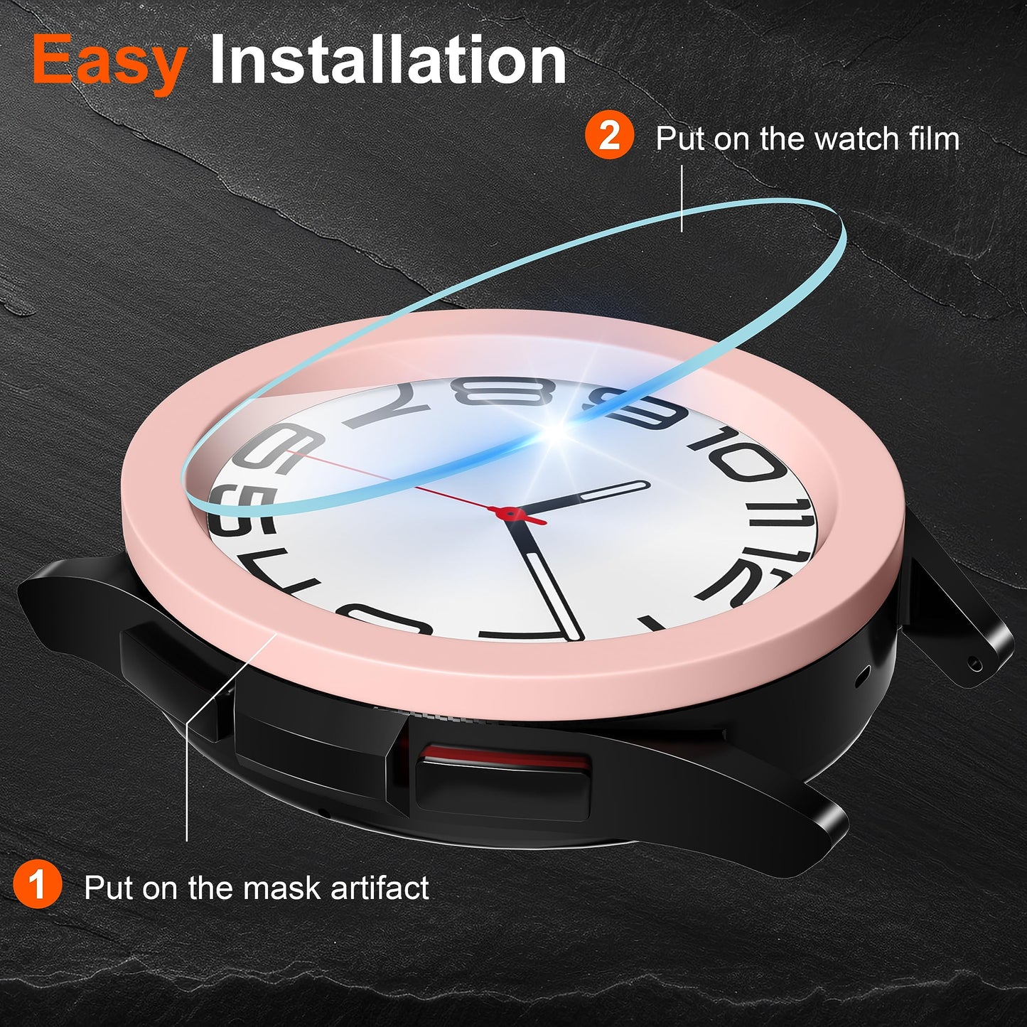 Zaščitno kaljeno steklo za Samsung Galaxy Watch 6 Classic 43mm – paket 4 kosov