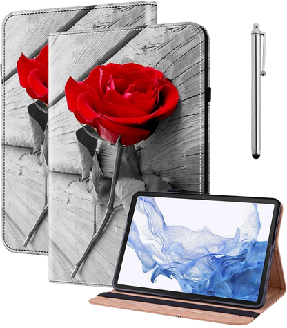 GLANDOTU futrola za Xiaomi Redmi Pad 10.61 (2022) – preklopna futrola s držačem za olovku, Ruža