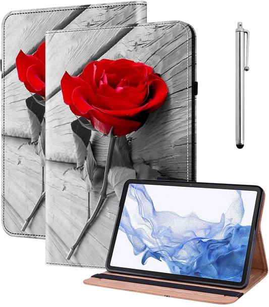 GLANDOTU futrola za Xiaomi Redmi Pad 10.61 (2022) – preklopna futrola s držačem za olovku, Ruža