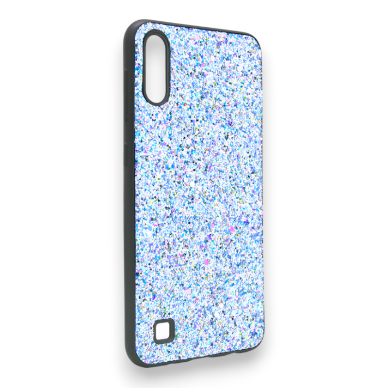 Ovitek "Hard Glitter" za Samsung Galaxy A10 – Vigo – Svetlo modra / PC + TPU silikon
