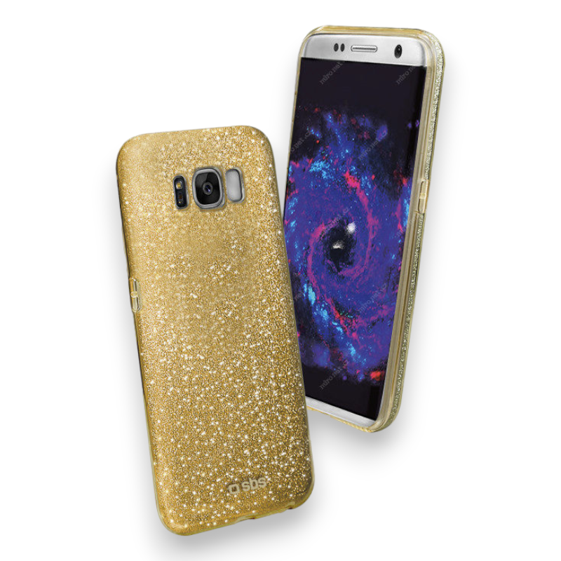 Silikonski ovitek "Sparky Glitter" za Samsung Galaxy S8 – SBS – Srebrna / TPU silikon