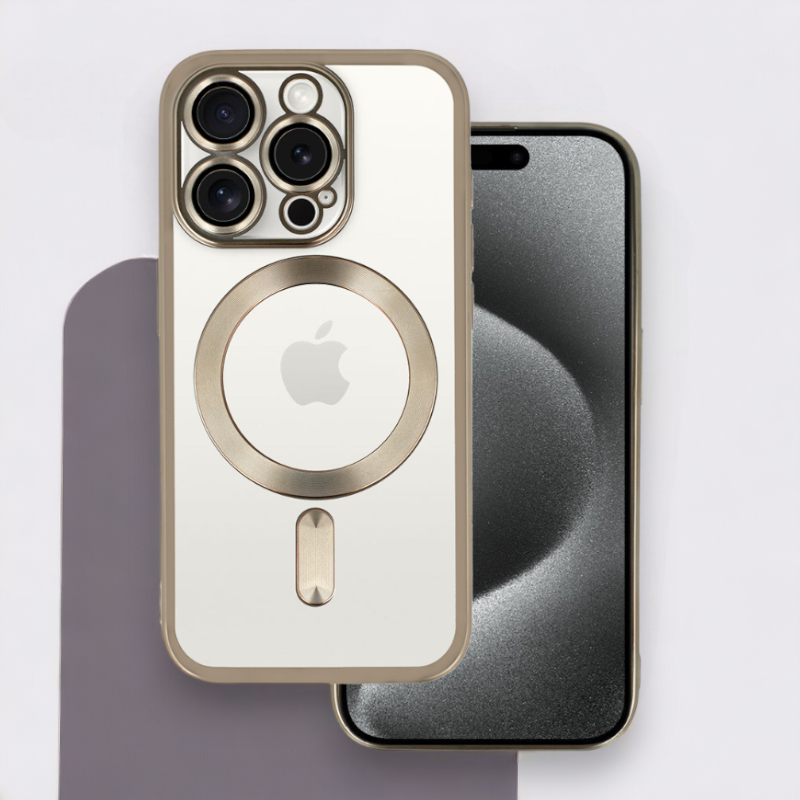 Ovitek "Metallic MagSafe" za iPhone 15 Pro – Infostyle – Črna / TPU silikon