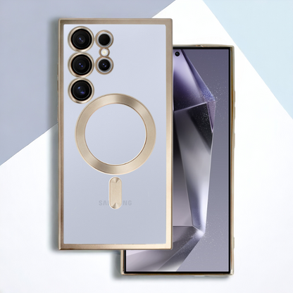 Ovitek "Metallic MagSafe" za Samsung Galaxy S24 – Infostyle – Temno modra / TPU silikon
