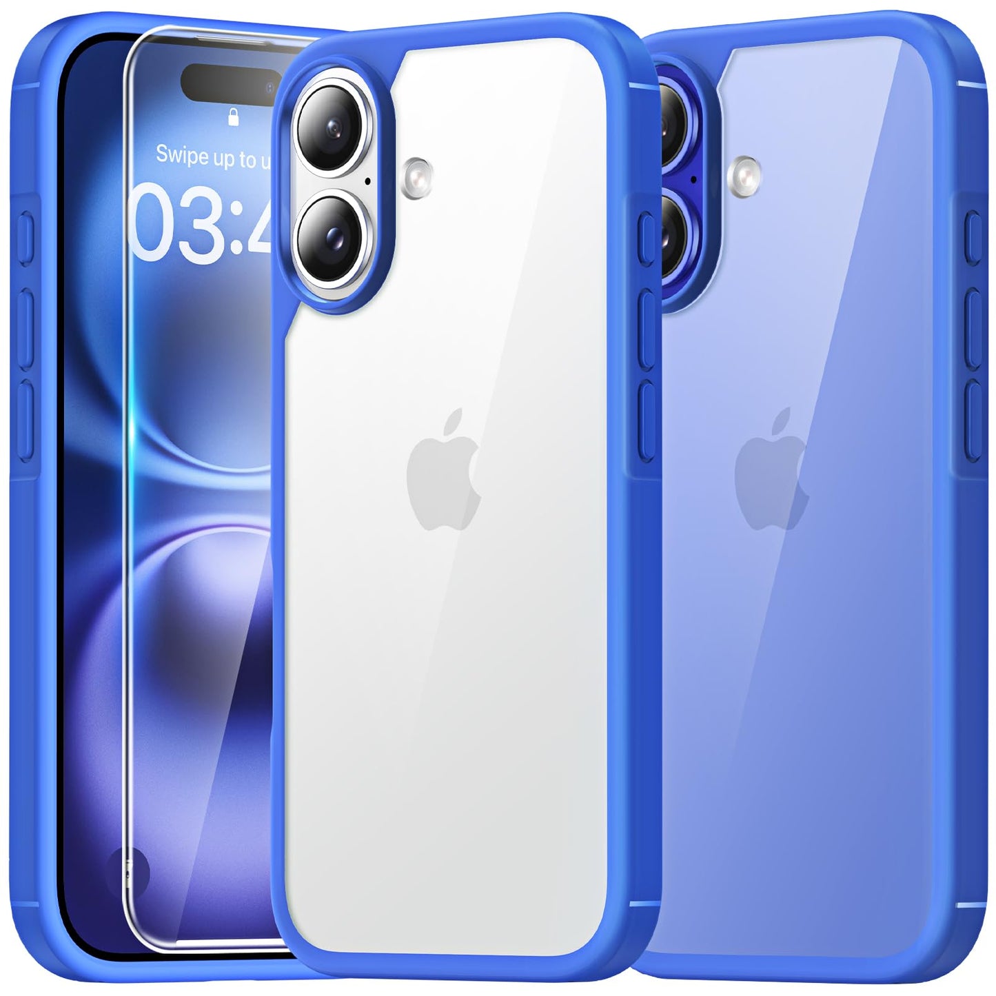 TAURI ultra odporen ovitek za iPhone 16 ultramarin robusten zaščitni ovitek