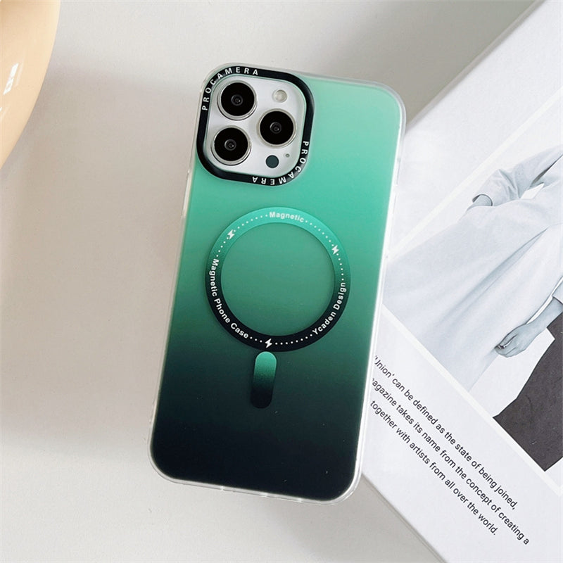 Silikonski ovitek "Magnetic" s tehnologijo MagSafe za iPhone 14 – Infostyle – Črna / PC + TPU silikon