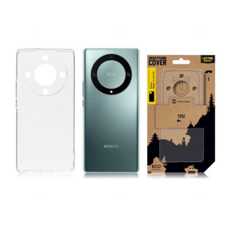Silikonski ovitek "TPU KRYT PRO" za Honor Magic 5 Lite 5G - Prozorna – Tactical – Prozorna / TPU silikon