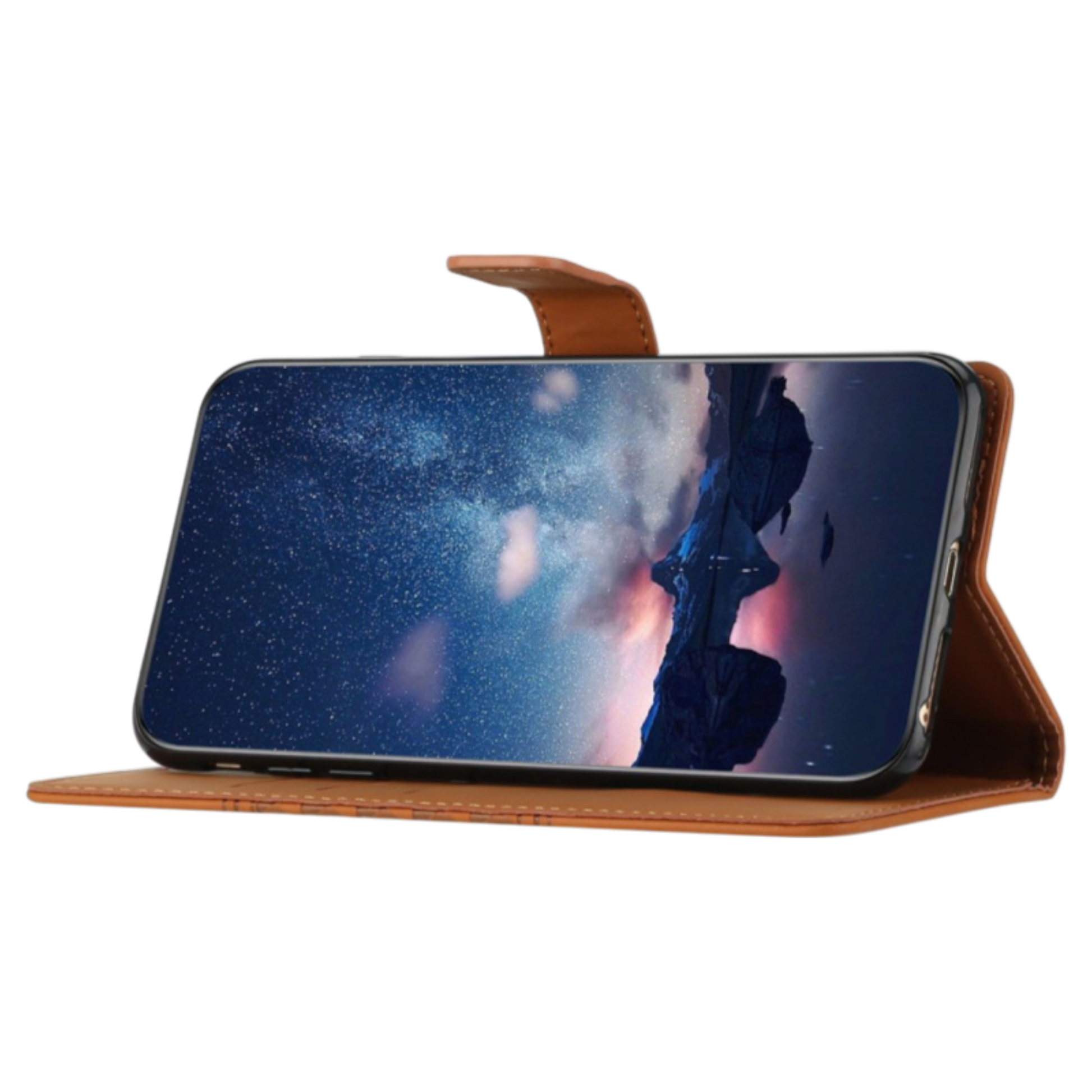 Preklopna torbica "cube" za Samsung Galaxy S9 Plus, rjava – Infostyle