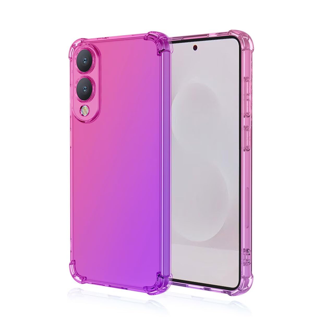 Silikonski ovitek Colorit Samsung Galaxy S25 Edge roza vijolična
