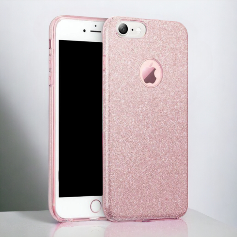 Ovitek "Shining" za iPhone SE 2020/2022 - Roza – Infostyle – Svetlo roza / Silikon