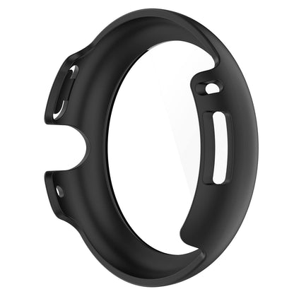 Zaščitni ovitek za Google Pixel Watch z zaščito zaslona iz kaljenega stekla – črn