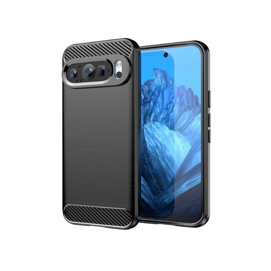 Ovitek "SoftFlex" Google Pixel 9 Pro – Techsuit – Črna