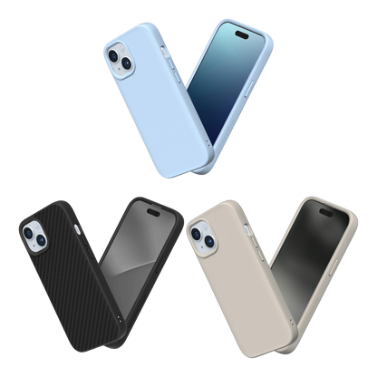 Ovitek "SolidSuit" za iPhone 15 – RhinoShield – Bež / TPU silikon
