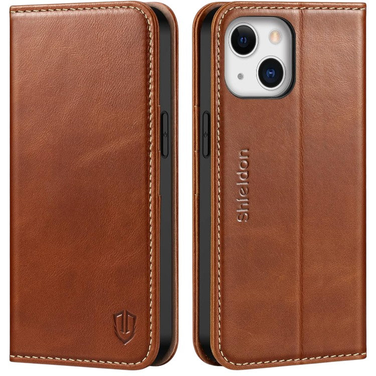 Preklopna torbica "Shieldon" iPhone 13 – Črna