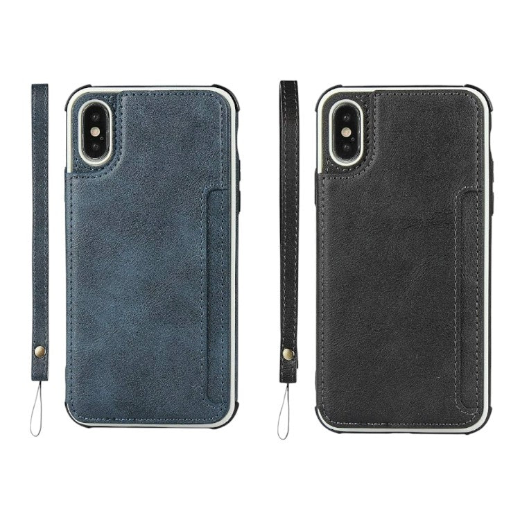 Ovitek za telefon "Leather Book" iPhone X/XS – Infostyle – Črna