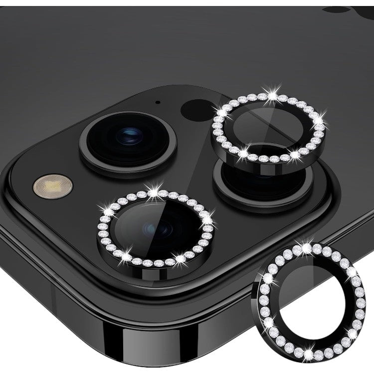 Zaščita za kamero "LensShield Diamond" iPhone 15 Pro/iPhone 15 Pro Max – Infostyle – Črna