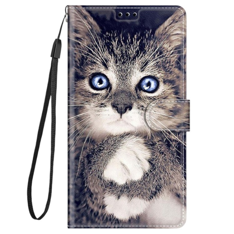 Preklopna torbica "Cat" Samsung Galaxy A13 4G – Infostyle – Bela
