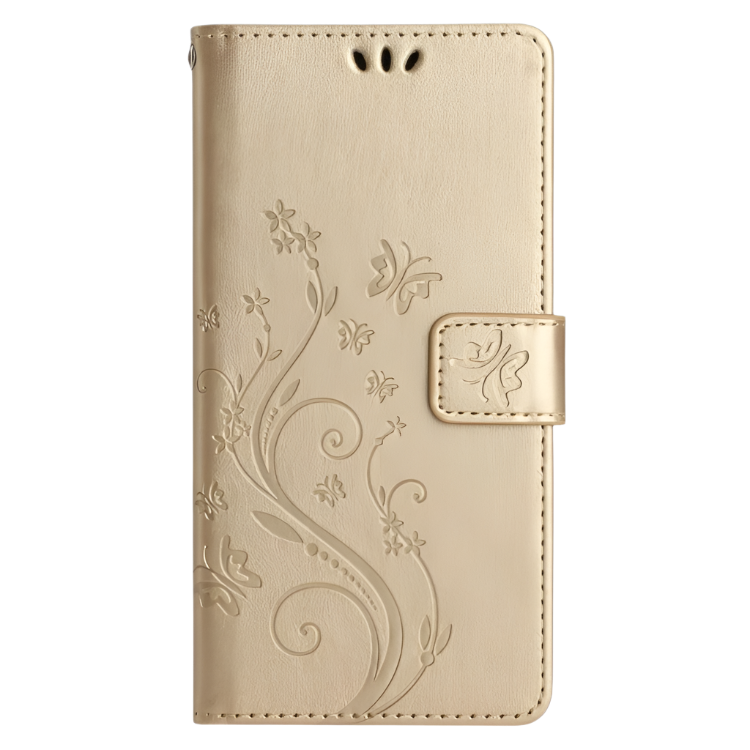Preklopna torbica "Butterfly" Samsung Galaxy A15 – Infostyle – Zlata