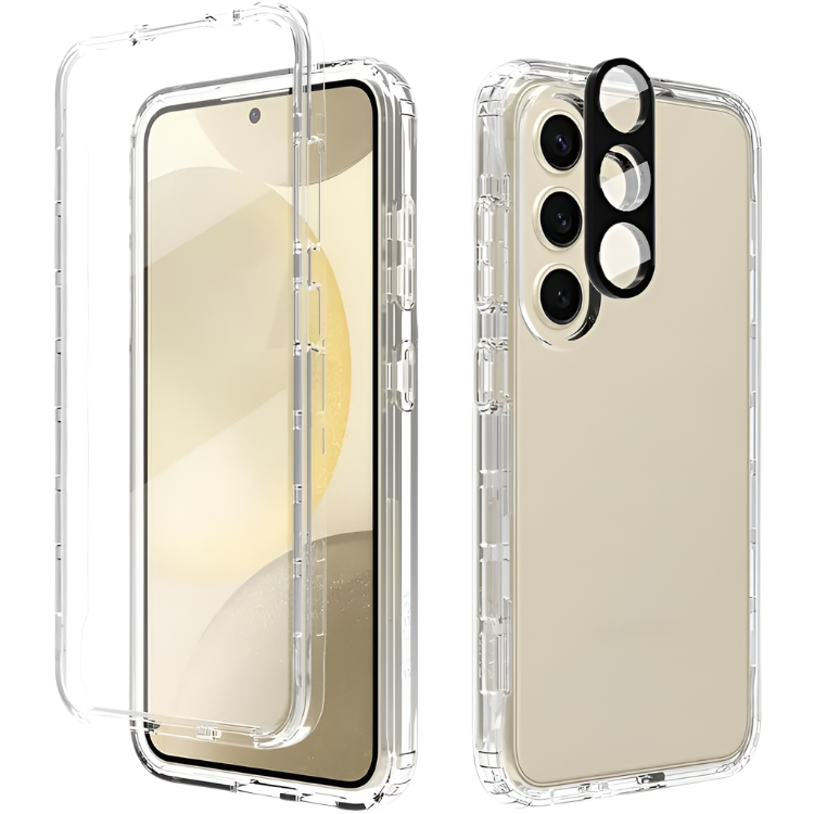 Ovitek za telefon + zaščita za kamero "360" Samsung Galaxy S24 – Infostyle – Prozorna