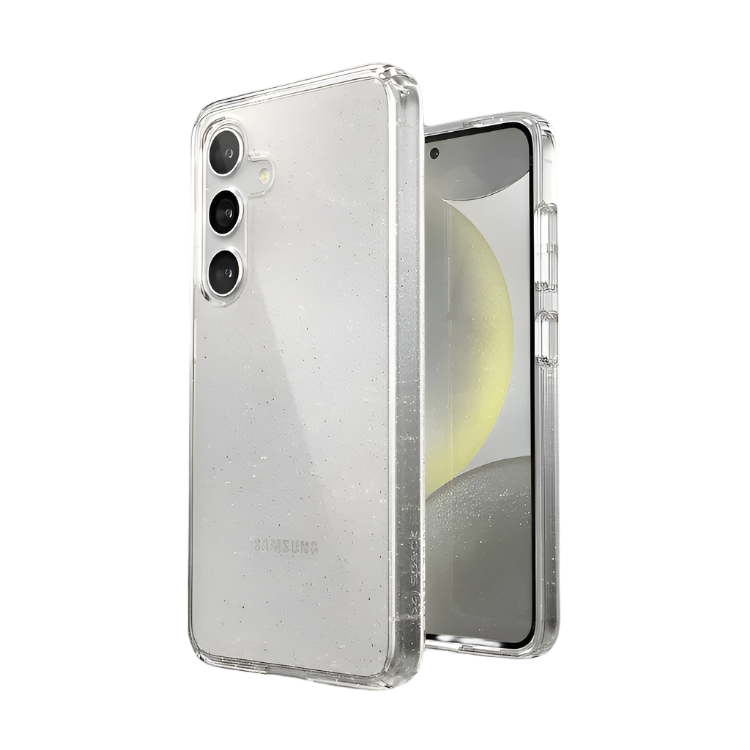 Ovitek za telefon + 2x zaščitno steklo "Glitter" Samsung Galaxy S24 – Infostyle – Prozorna