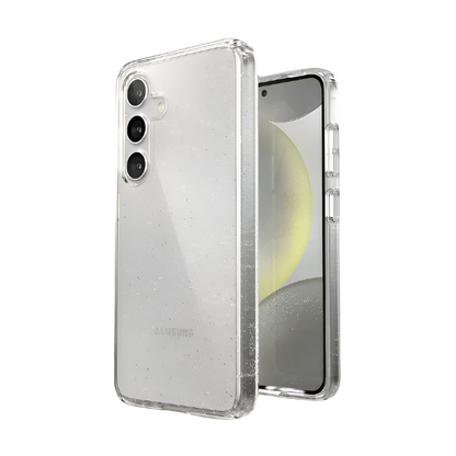 Ovitek za telefon + 2x zaščitno steklo "Glitter" Samsung Galaxy S24 – Infostyle – Prozorna
