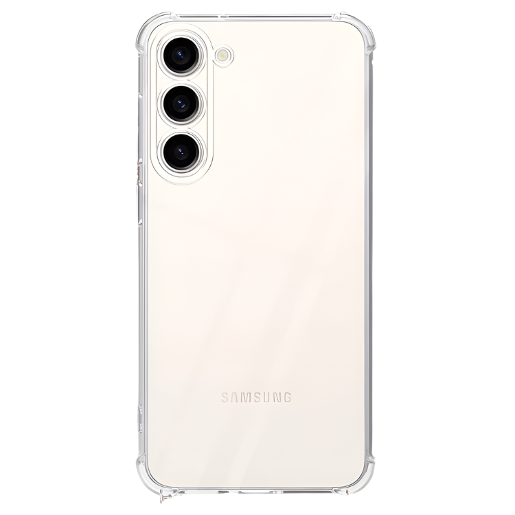 Ovitek za telefon z vrvico + 2x zaščitno steklo "Clear Case" Samsung Galaxy S23 – Infostyle – Prozorna