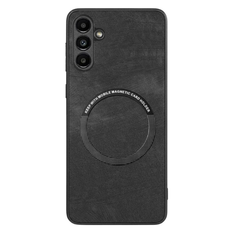 Ovitek za telefon "Black Leather MagSafe" Samsung Galaxy S23 FE – Infostyle