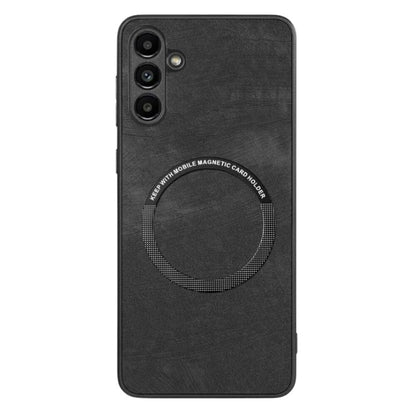 Ovitek za telefon "Black Leather MagSafe" Samsung Galaxy S23 FE – Infostyle