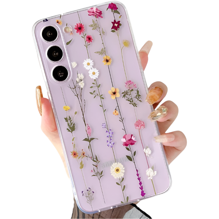 Ovitek za telefon "Flowers" Samsung Galaxy S23 Plus – Infostyle – Prozorna