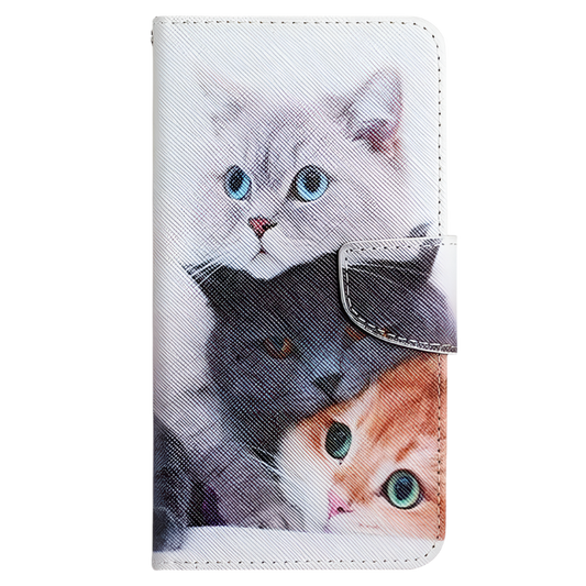 Preklopna torbica "Three Cats" Samsung Galaxy S23 Plus – Infostyle