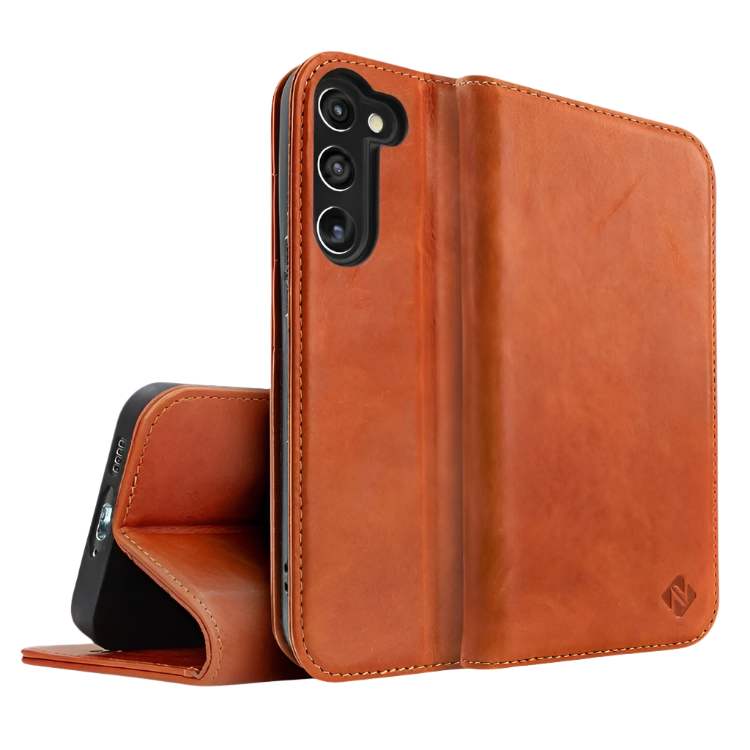 Preklopna torbica "Leather" Samsung Galaxy S23 Plus – Infostyle – Rjava