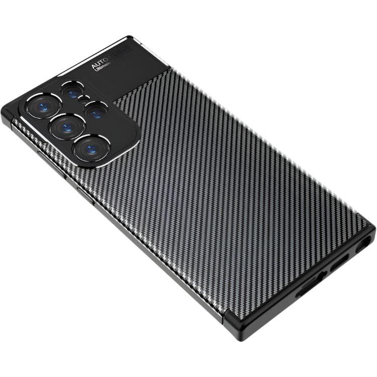 Ovitek za telefon "Carbon" Samsung Galaxy S23 Ultra – Infostyle – Črna