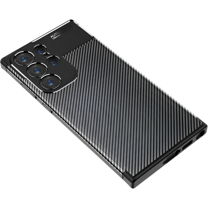 Ovitek za telefon "Carbon" Samsung Galaxy S23 Ultra – Infostyle – Črna