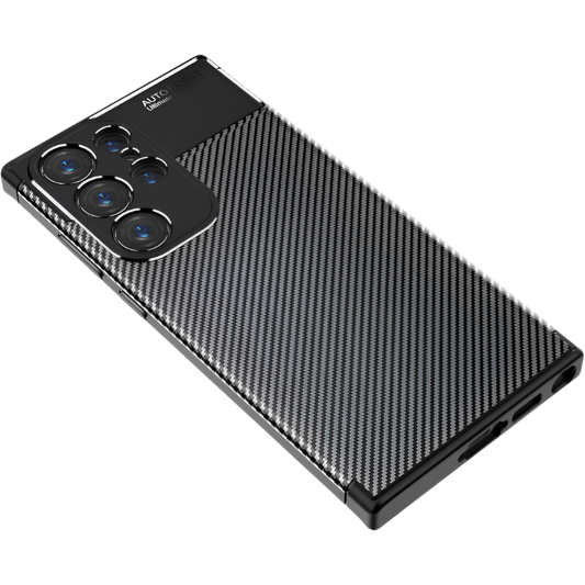 Ovitek za telefon "Carbon" Samsung Galaxy S23 Ultra – Infostyle – Črna
