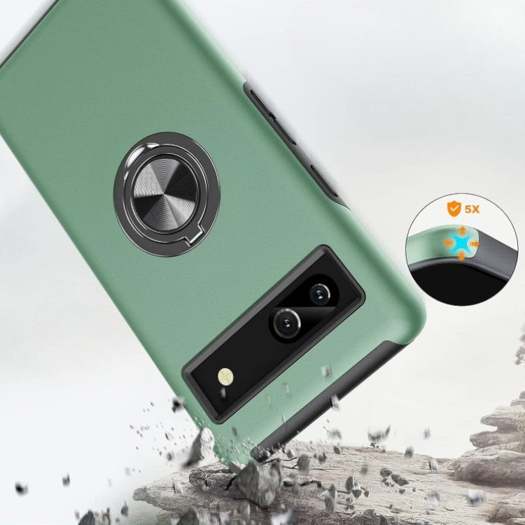 Ovitek za telefon "Ring Stand" Google Pixel 7A – Infostyle – Črna