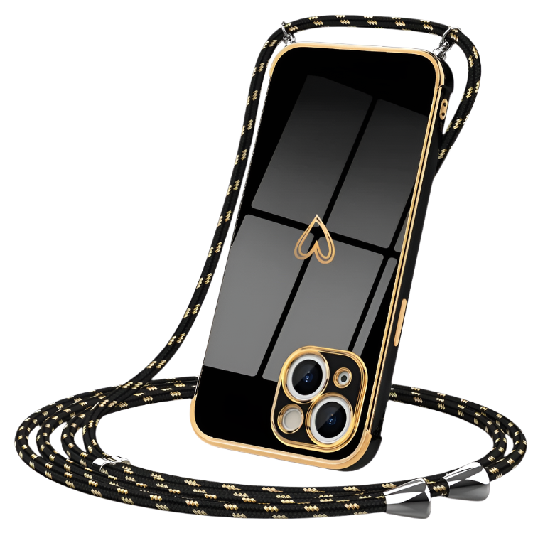 Ovitek za telefon z vrvico "Togestar" iPhone 14 – Infostyle – Črna