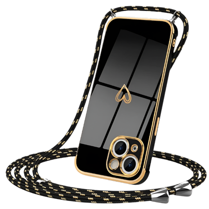 Ovitek za telefon z vrvico "Togestar" iPhone 14 – Infostyle – Črna