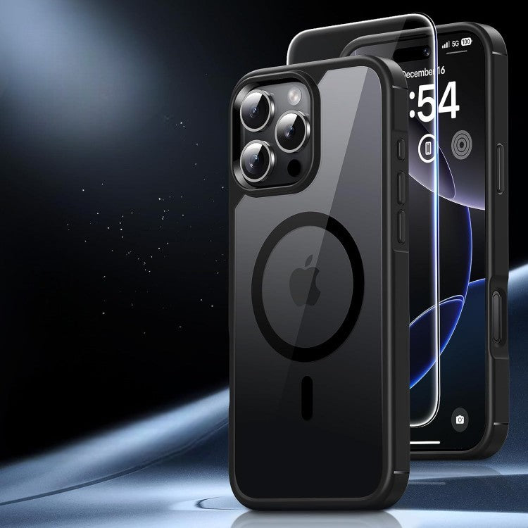 Ovitek za telefon + 2x zaščitno steklo + 2x zaščita za kamero "TAURI MagSafe" iPhone 15 Pro Max – Infostyle