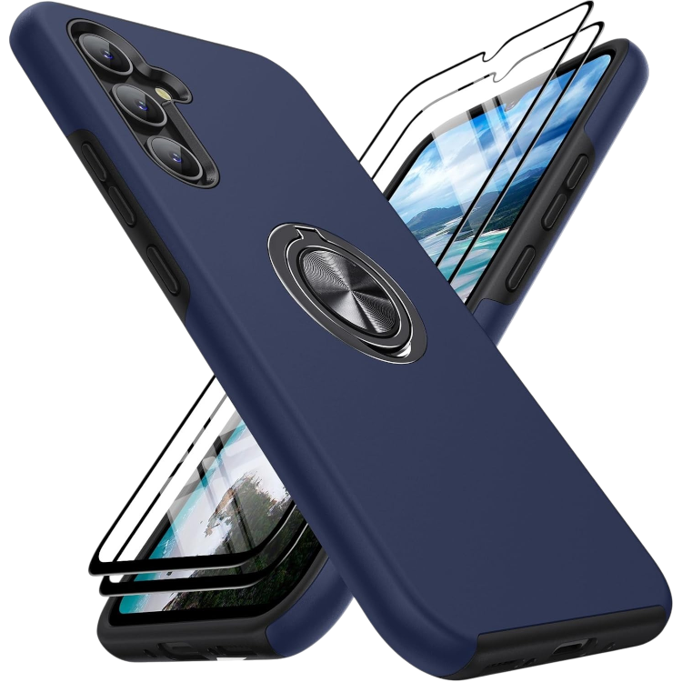 Ovitek za telefon "AOUIA Ring" Samsung Galaxy A34 5G – Infostyle – Modra