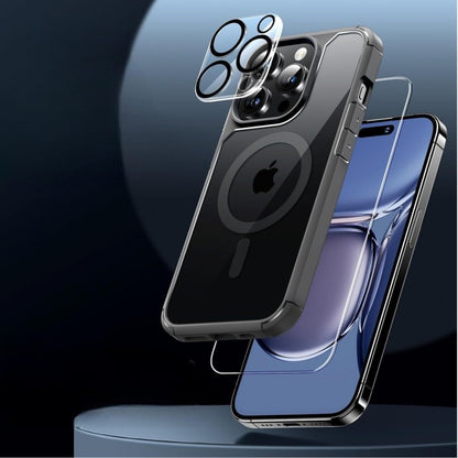 Ovitek za telefon + 2x zaščitno steklo + 2x zaščita za kamero "MagSafe" iPhone 15 Pro – Infostyle