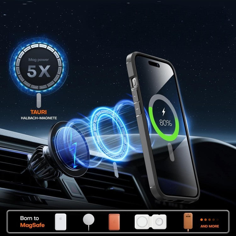 Ovitek za telefon + 2x zaščitno steklo + 2x zaščita za kamero "MagSafe" iPhone 15 Pro – Infostyle