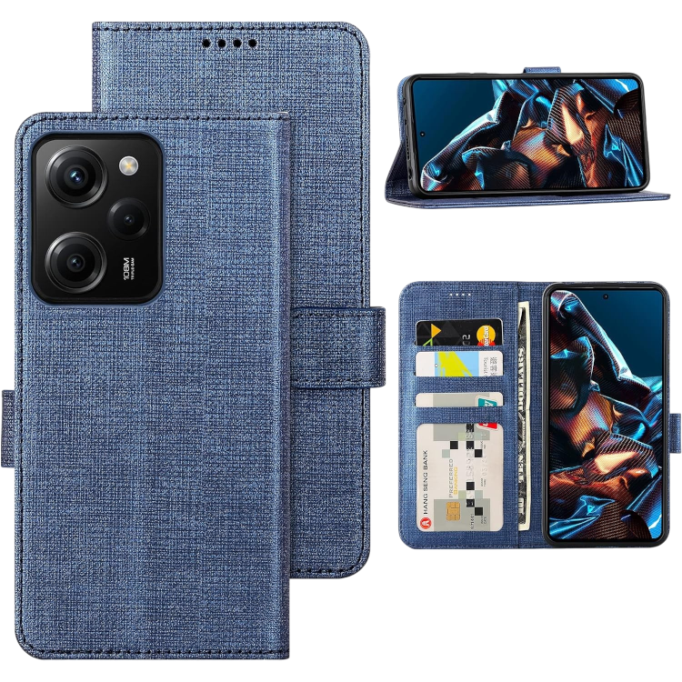 Preklopna torbica "Foluu" Xiaomi Poco X5 Pro – Infostyle – Modra