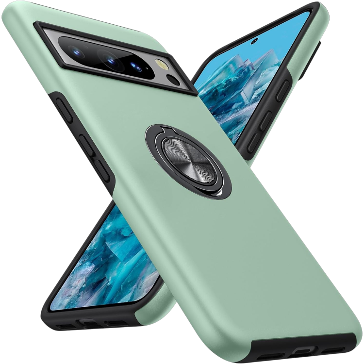 Ovitek "ring stojalo" za Google Pixel 8 – AOUIA – Zelena