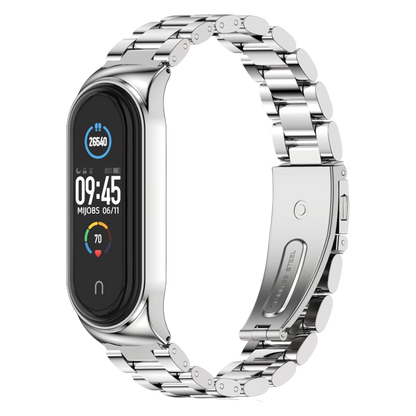Pašček za uro z okvirjem "Metal" Xiaomi Mi Band 7 – Infostyle – Srebrna