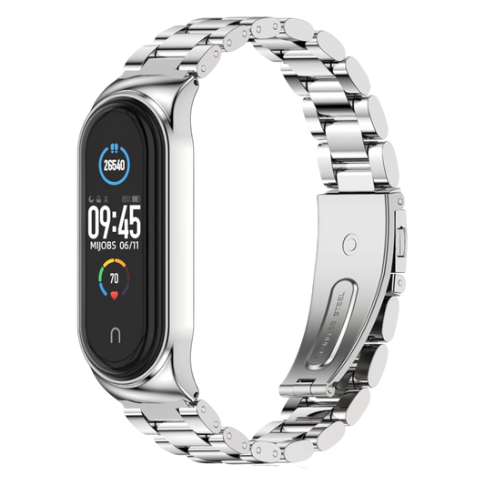 Pašček za uro z okvirjem "Metal" Xiaomi Mi Band 7 – Infostyle – Srebrna