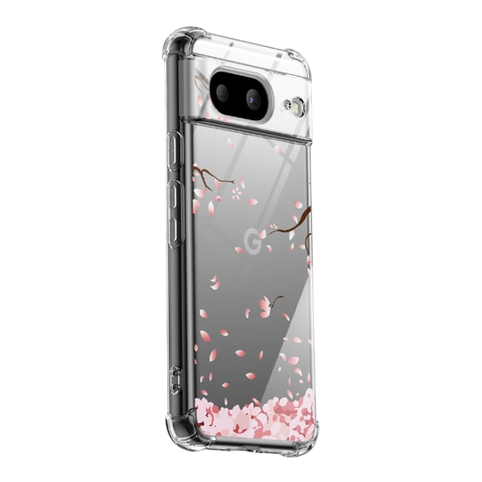 Ovitek za telefon "Falling Petals" Google Pixel 8 Pro – Infostyle – Prozorna