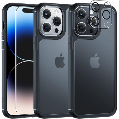 Ovitek za telefon + 2x zaščitno steklo + 2x zaščita za kamero "TAURI" iPhone 14 Pro – Infostyle