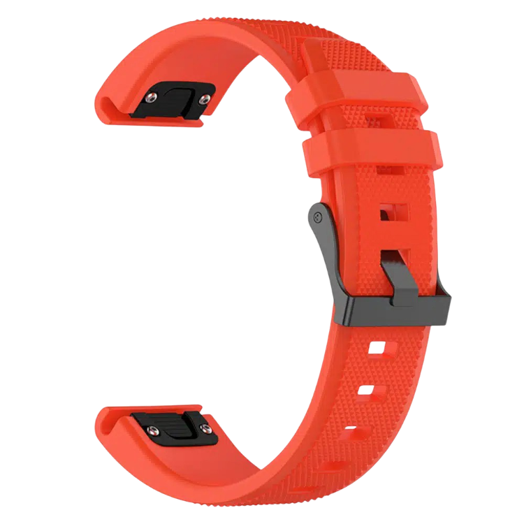 Pašček za uro "Techsuit QuickFit Silicone 26mm" Garmin Fenix 3/3 HR/5X/5X Plus/6X/6X Pro/7X/7X Pro Solar – Infostyle – O