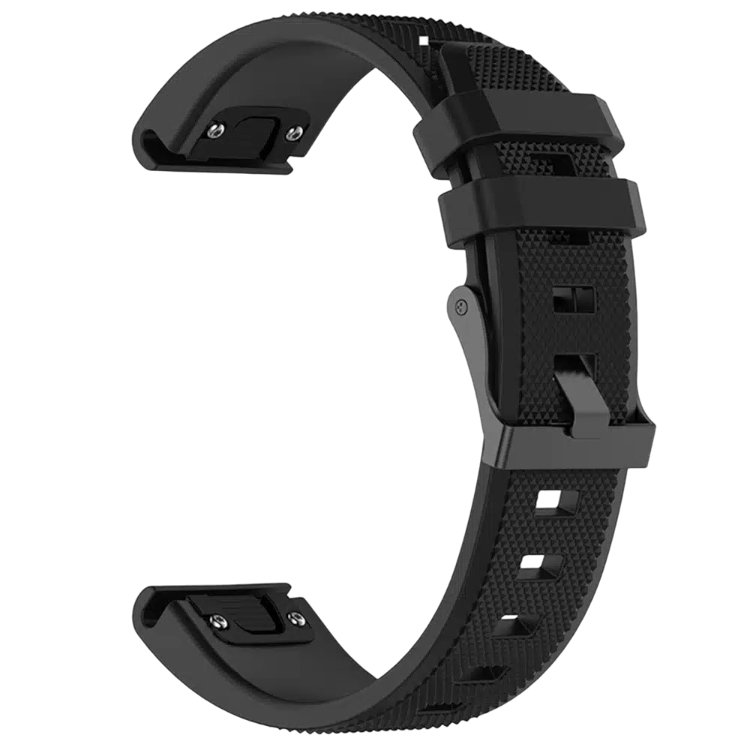 Pašček za uro "Techsuit QuickFit 22mm" Garmin Fenix 5/5 Plus/6/6 Pro/7 | Forerunner 935/945/955 – Infostyle – Črna