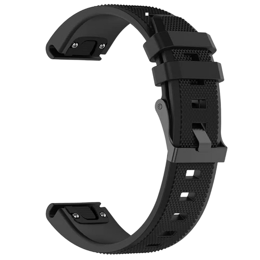 Pašček za uro "Techsuit QuickFit 22mm" Garmin Fenix 5/5 Plus/6/6 Pro/7 | Forerunner 935/945/955 – Infostyle – Črna