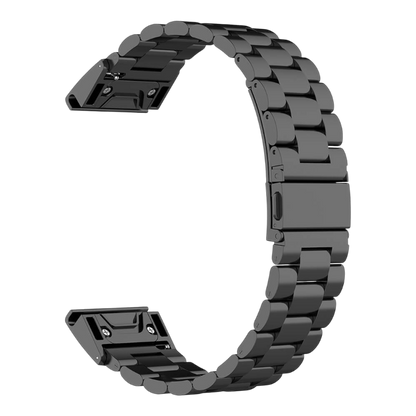 Pašček za uro "Techsuit Metal 22mm" Garmin Fenix 5/5 Plus/6/6 Pro/7 | Forerunner 935/945/955 – Infostyle – Črna